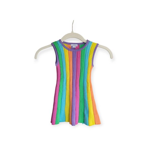 Flapdoodles **Rainbow Stripe Sweater Dress** 2T NWT - Picture 4 of 8